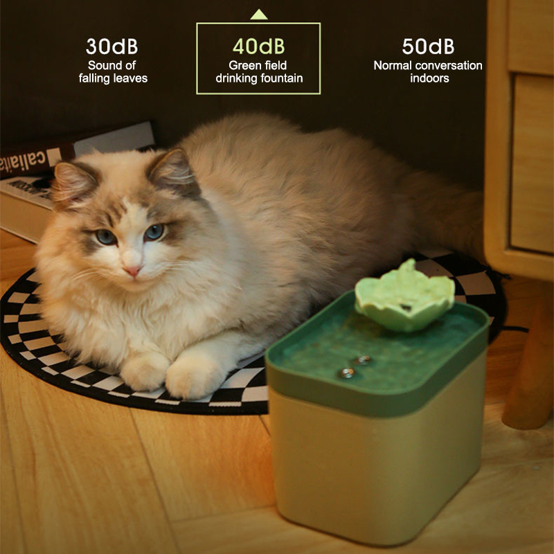 1.5L Cat Water Fountain Automatic Filter USB Electric Mute Cat Drinker Bowl Recirculate Filtring Pet Cats Drinking Dispenser